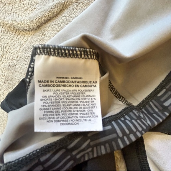 Nike black grey golf skort Dri-Fit Tour Performance ruffle pockets Size L - Picture 7 of 11